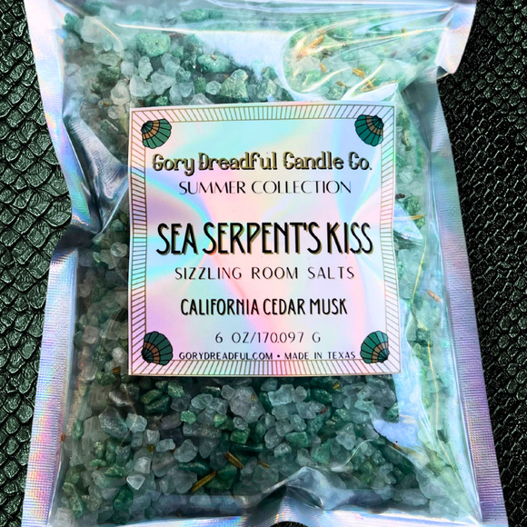 Sea Serpent's Kiss Sizzling Room Salt Crystal Potpourri: Cedar Amber Musk Scent - Picture 3 of 11